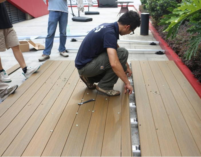 Quick Install & Easy Remove WPC Decking The Future is Fast & Tool Free