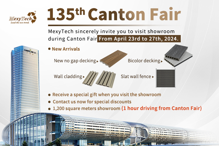 Join Us at The 135th Canton Fair To Discover MexyTech Innovative Easy-to-Install Seamless WPC Decking