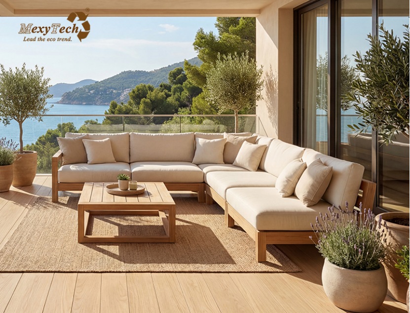 ASA outdoor fireproof solid biocolor decking