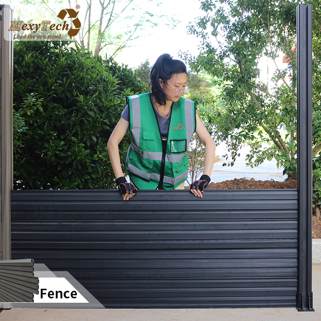 Suprotect Dark Grey WPC Privacy Fence