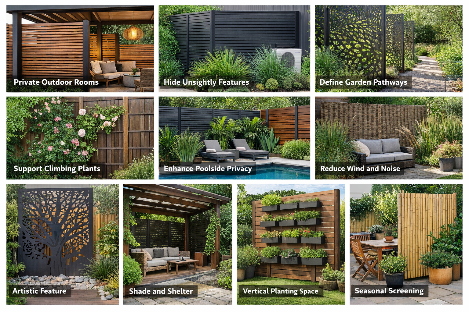 10 Creative Uses for Screening in Your Garden