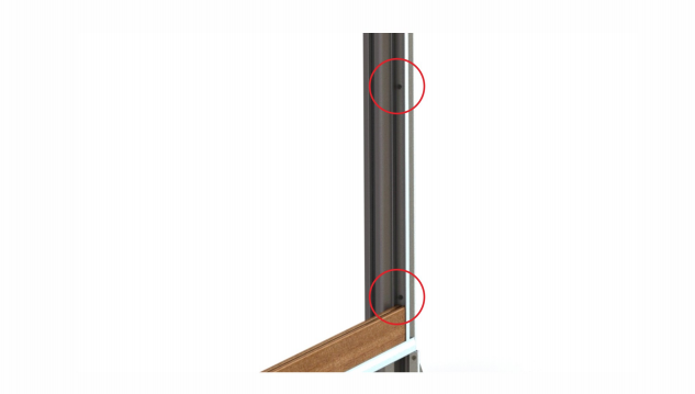Fix the U rail onto the post with 2 or 3 screws.