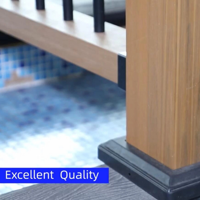 Capped WPC Aluminum Tube Handrail